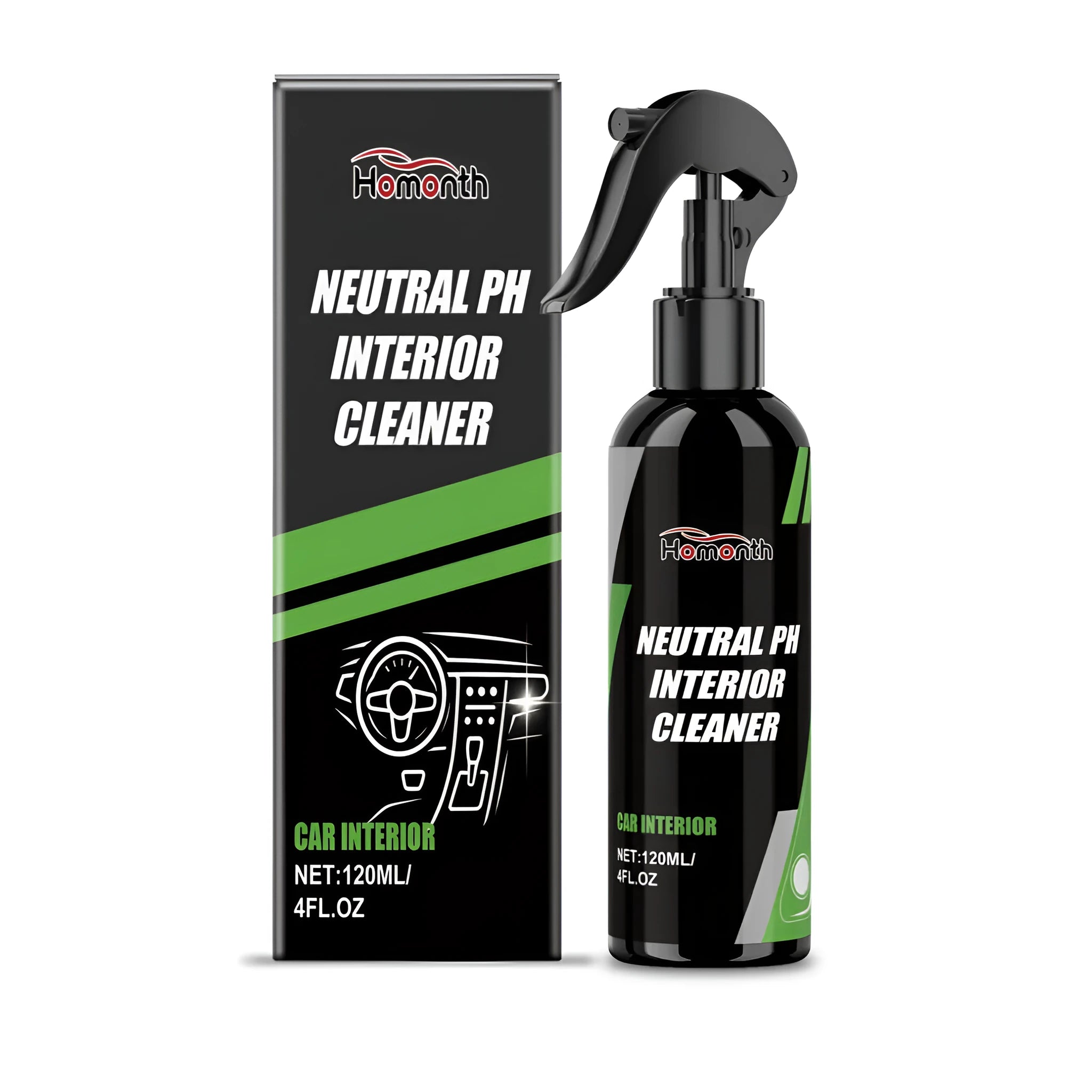 Neutral pH Interior Cleaner 120ml bottle for car interior cleaning