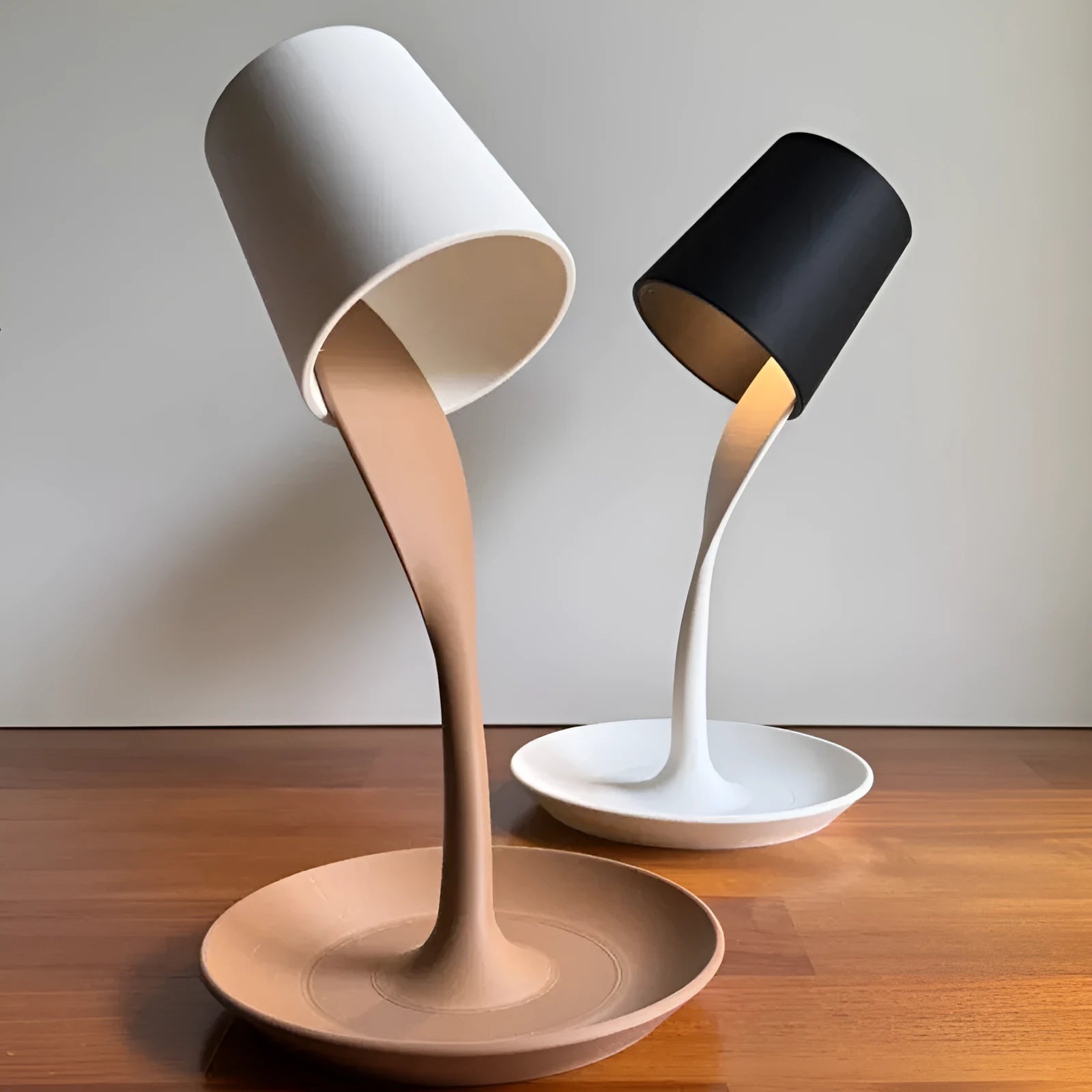 3D printed PLA table lamp with tray American style decorative ornament on desk