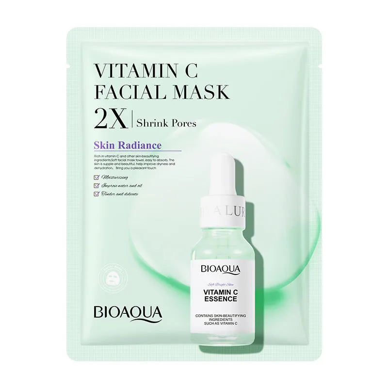 Collagen face sheet mask with 30g gel formula showing hyaluronic acid and Centella Asiatica variants