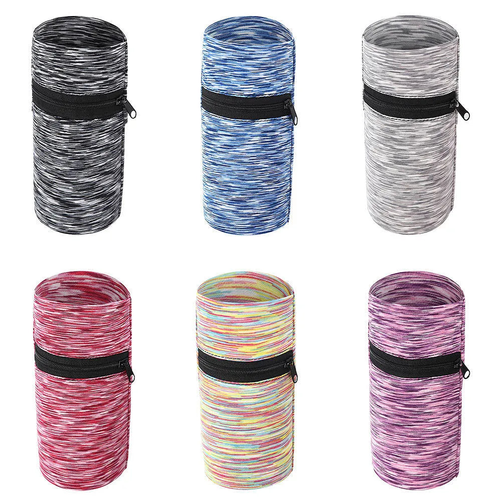 Large capacity running arm phone bag in multiple colours including black, blue, orange, and striped patterns