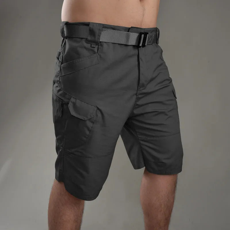 IX7 Tactical Shorts in cotton blend fabric with button closure for outdoor activities