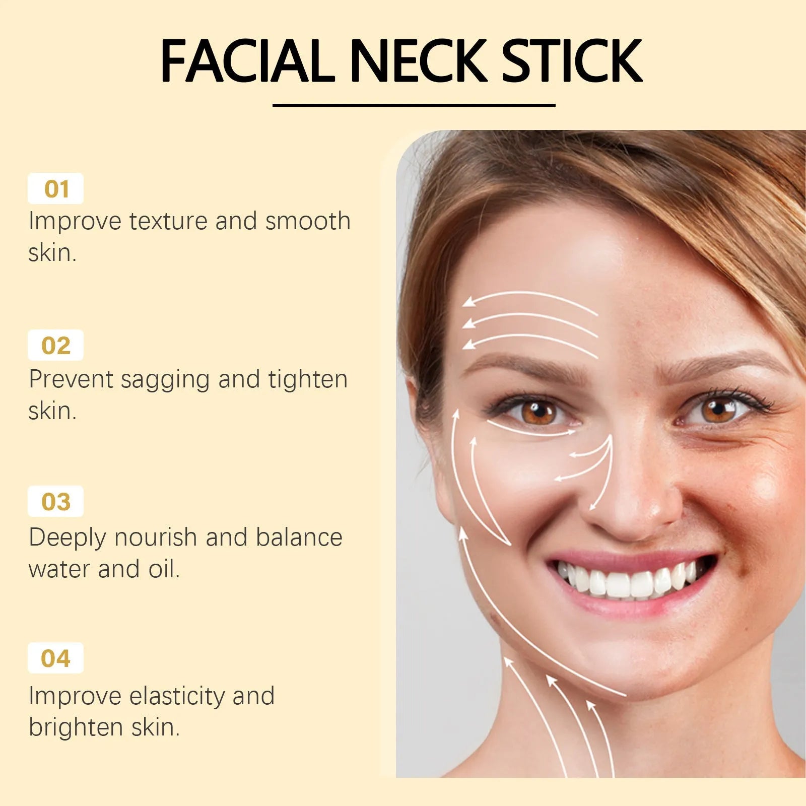 Moisturising facial skin essence stick with bee venom and chamomile extract in 30g stick format