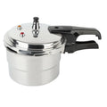 White 22cm 5L aluminium alloy pressure cooker with double-sole bottom for gas and induction hobs