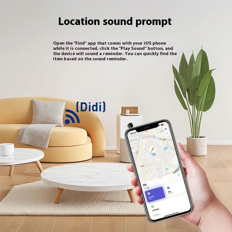 Black plastic NFC wireless charging pet tracking locator card with hanging hole