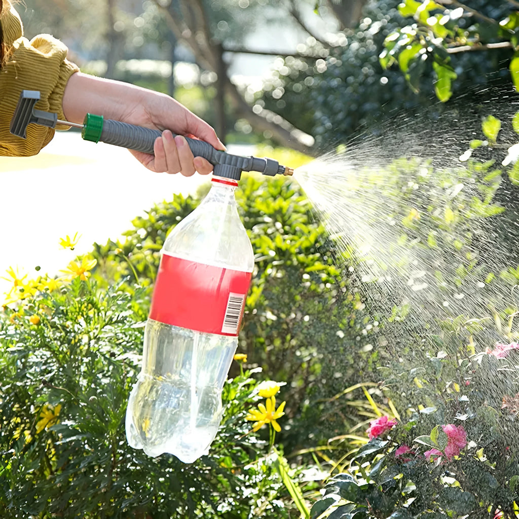 Universal watering sprayer nozzle attachment with 30cm tube for beverage bottles