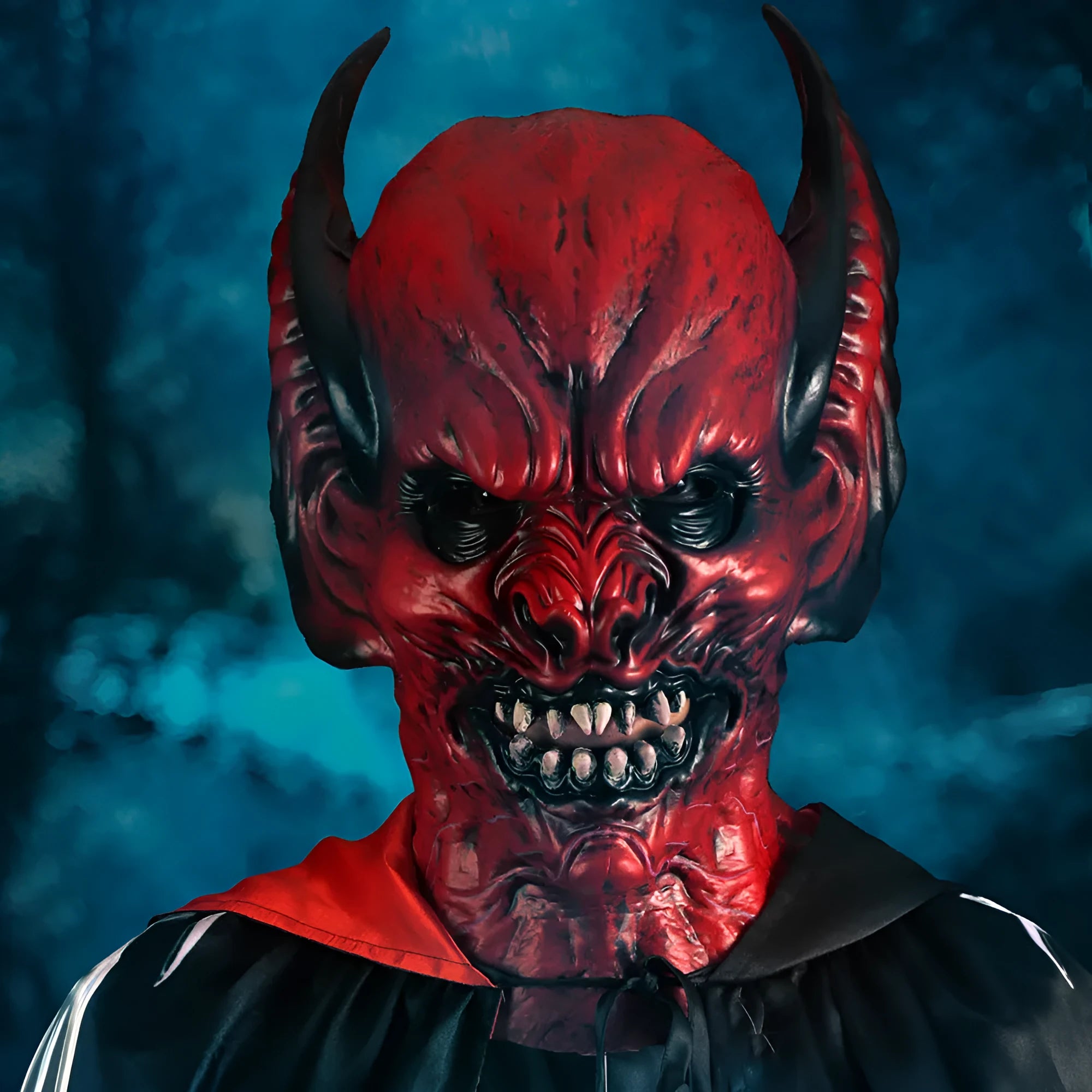 Red bat head cover horror mask made from RP foam for Halloween and costume parties