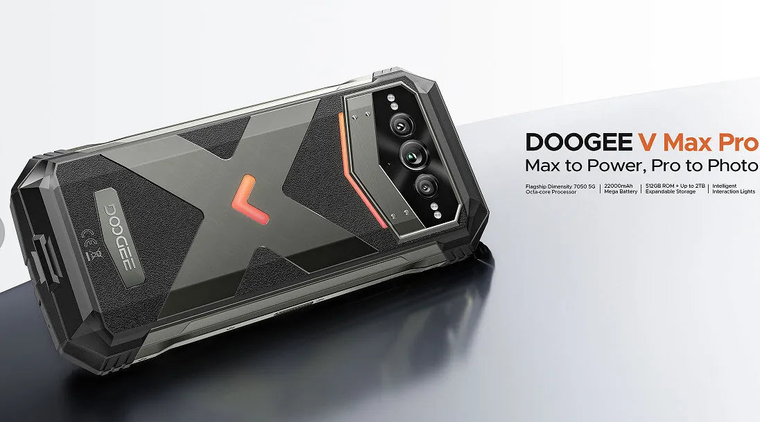 VMAX PRO Mobile Phone smartphone in black or grey with 5.5-inch touchscreen display