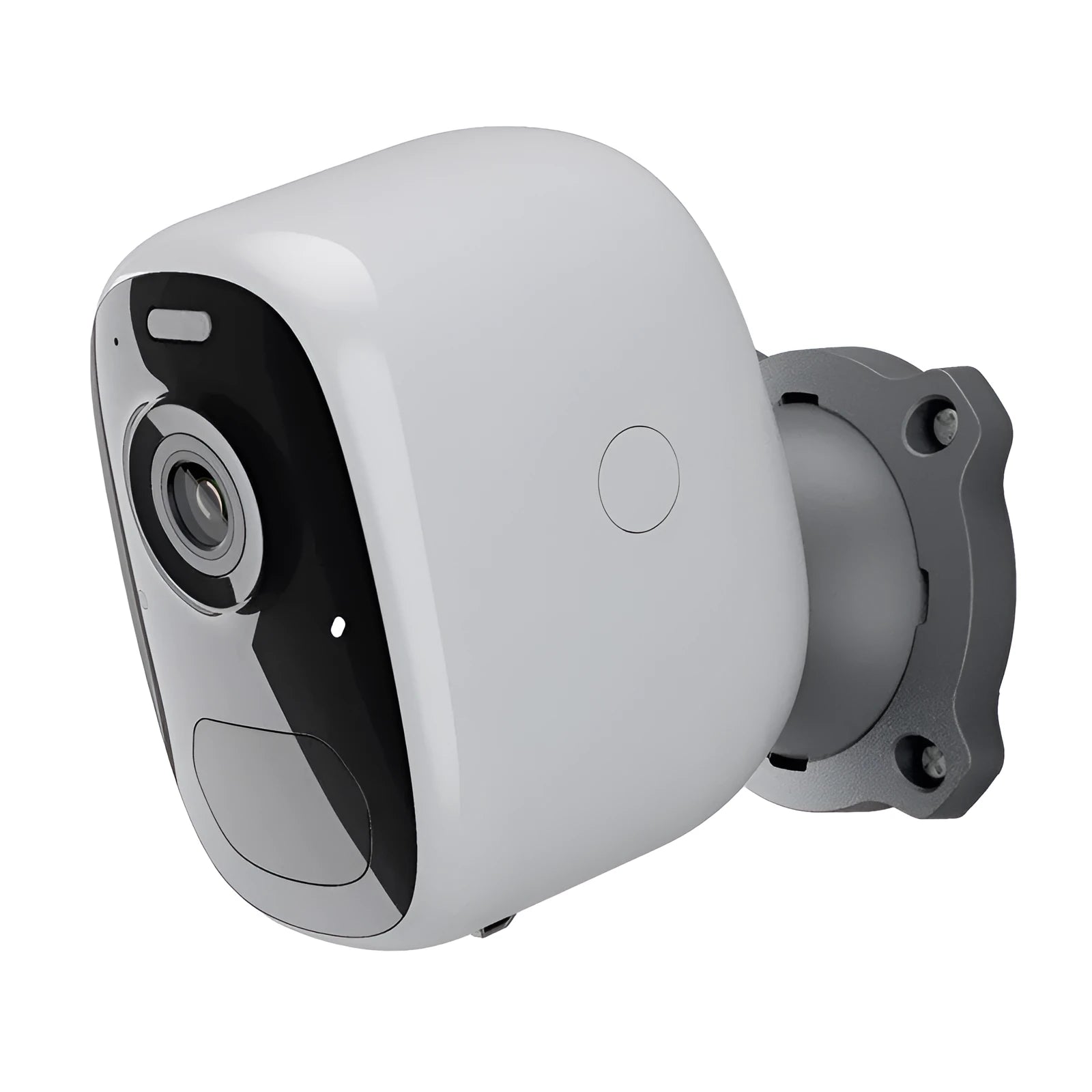 W8 outdoor waterproof battery network camera with 1080P resolution and 2.8mm lens mounted on exterior wall