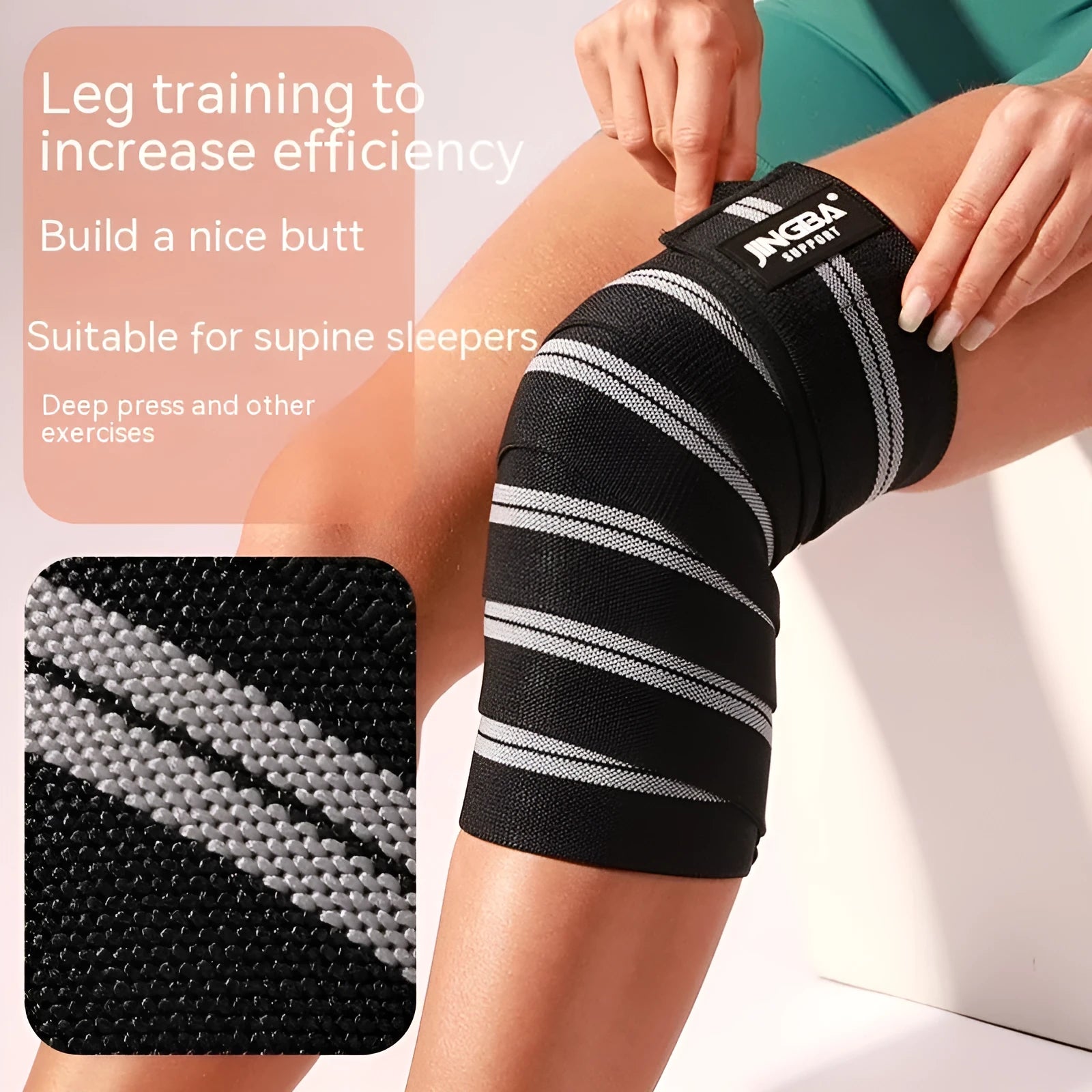 Adjustable knee pads in blue, red, grey or yellow for sports training and protection.