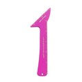 Close-up of reusable plastic eyeliner stencils for creating winged liner and face contour on hooded eyes