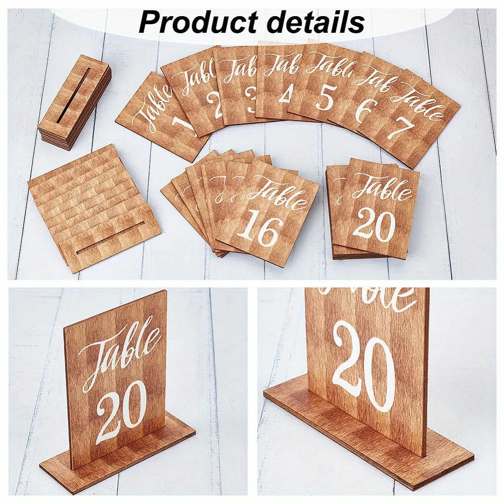 Set of twenty American country style wooden hanging ornaments for home and office decoration