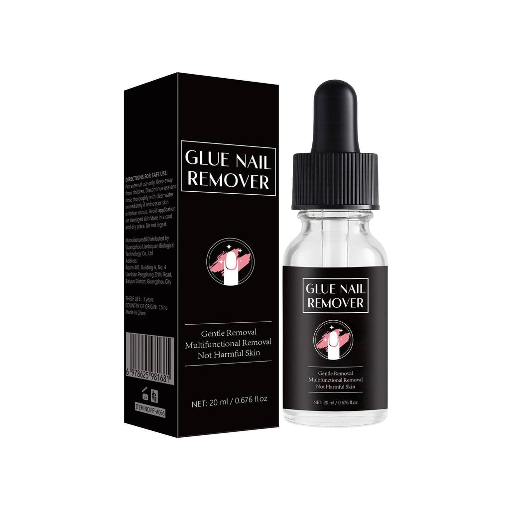 FP-A066 nail glue remover bottle, 20ml professional appliance for acrylic and gel nail adhesive removal