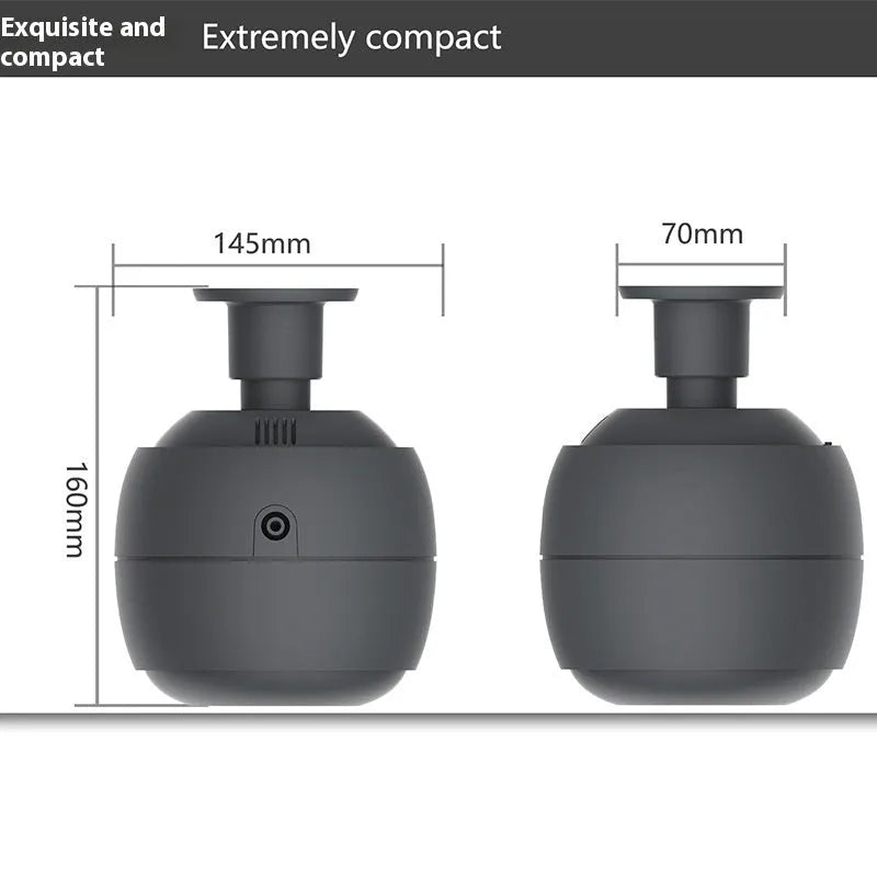Round white smart ceiling Bluetooth aroma diffuser with 0.5L reservoir on ceiling