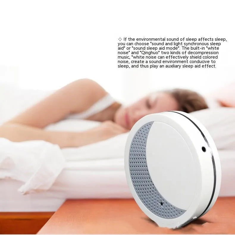 White ABS plastic sleep aid instrument with USB plug-in power connection