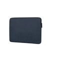 Ant cloth laptop liner bag in black with zipper closure, 13 inch size, placed on a flat surface