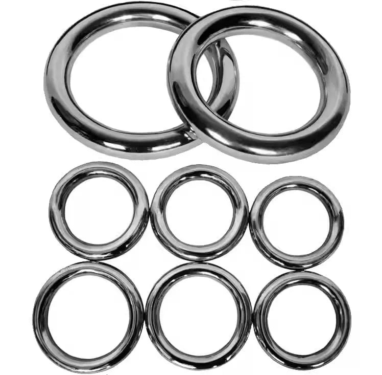 Wing Chun carbon steel training ring in three sizes for martial arts hand strength conditioning