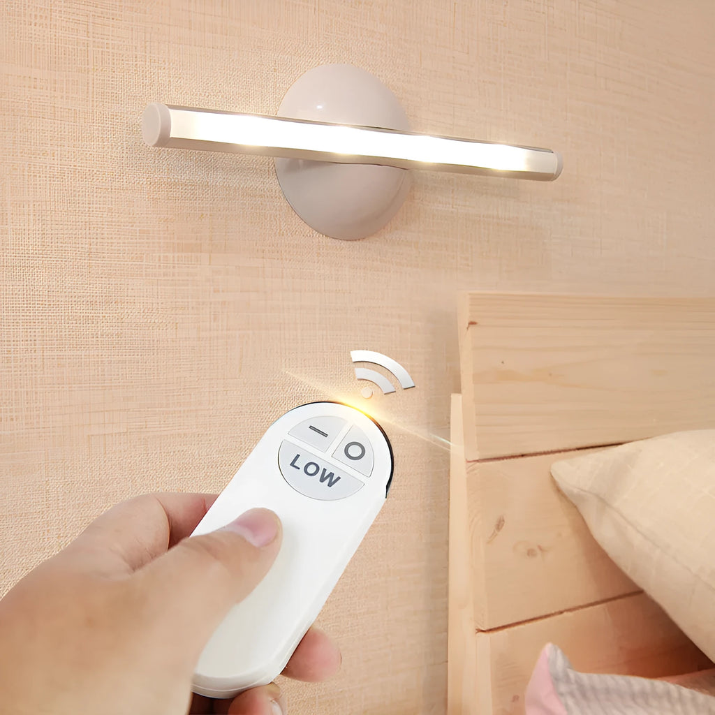 LED mirror cabinet night light with remote control and touch sensor in warm white colour