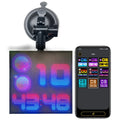 Bluetooth wireless LED car display screen with 32x32 pixel matrix in aluminium frame