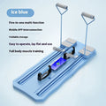 Blue and pink multi-functional five-in-one fitness board with abdominal wheel for home workouts