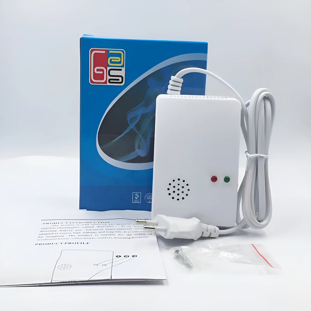Domestic gas leak alarm wall-mounted for kitchen or hotel use, 110-220V AC, EU or US model