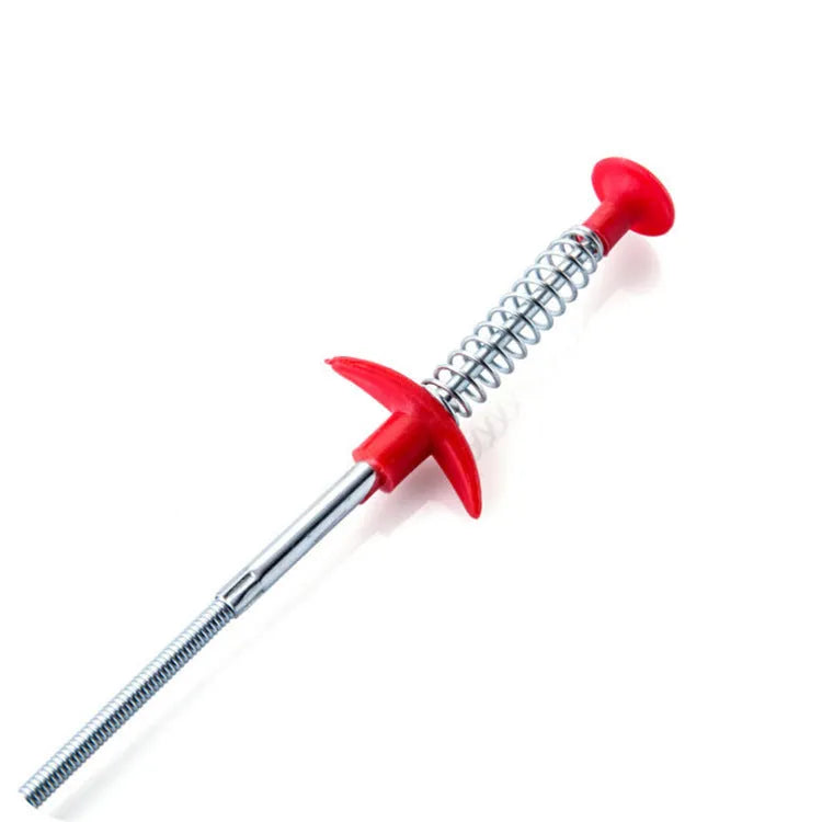 Sewer dredge spring pipe cleaning tool for kitchen sink drains in multiple colour options