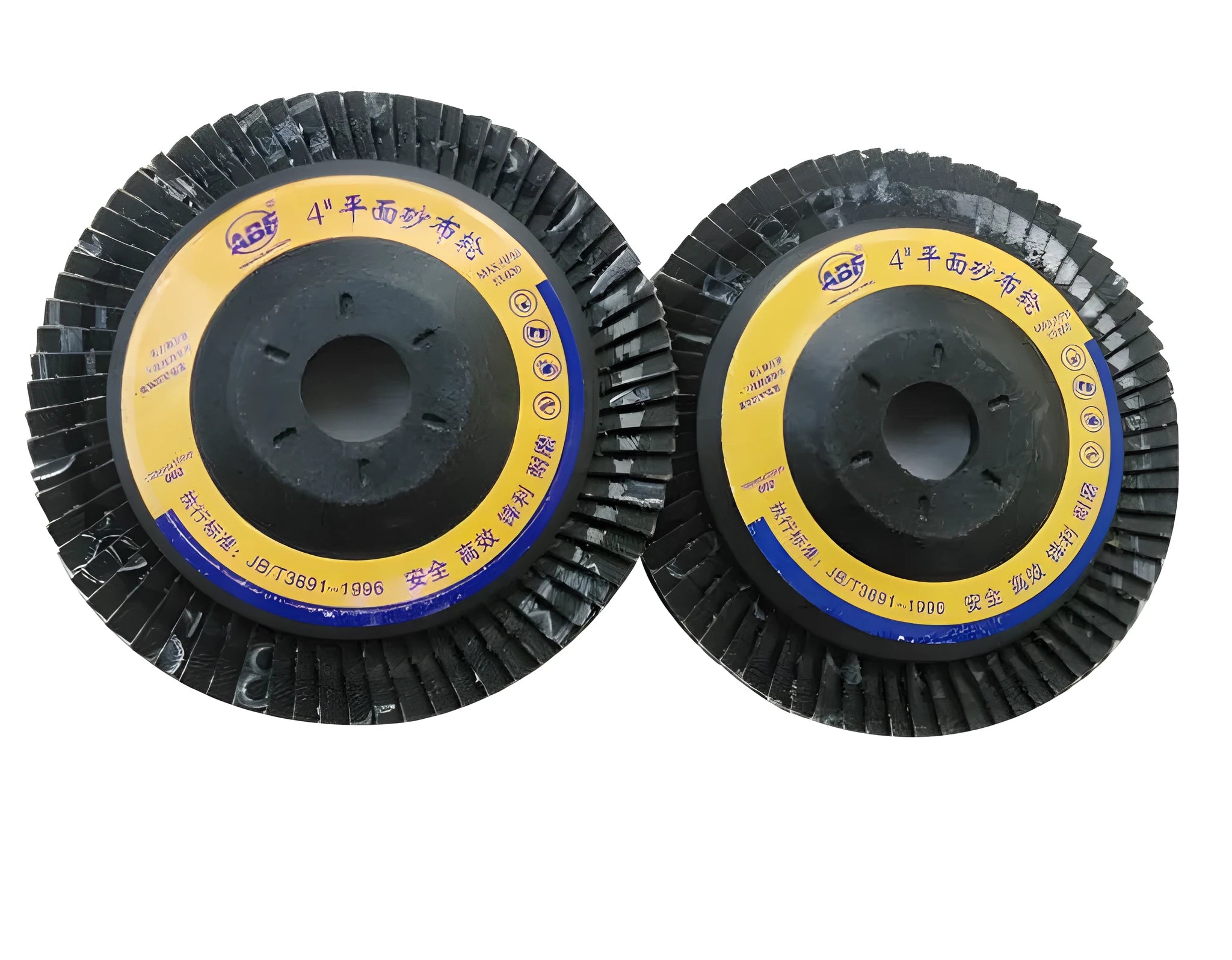 Flat abrasive cloth wheel 100mm diameter 16mm inner hole calcined sand long short emery cloth for metal grinding