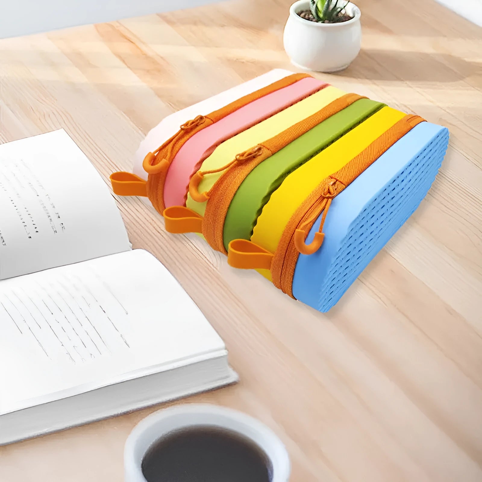 Slim silicone glasses case for spectacles and sunglasses in a choice of colours.