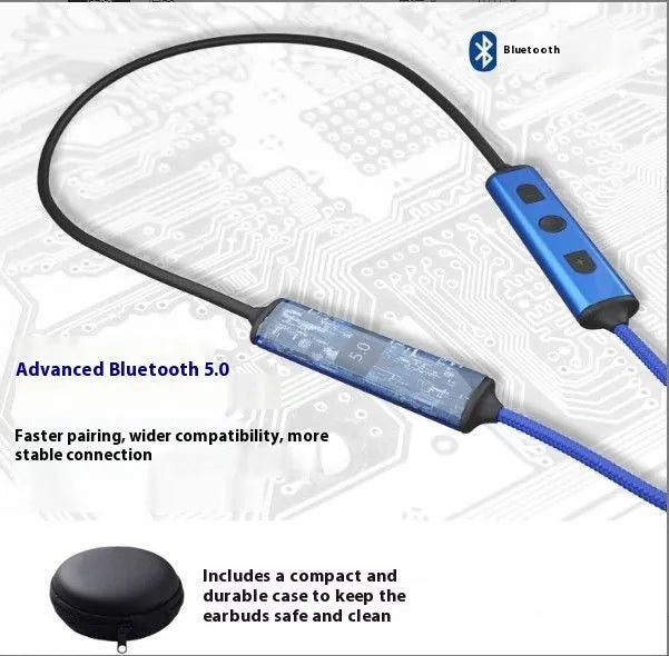 Bluetooth 5.4 active noise reducing headphones with IPX3 water resistance and storage bag in bagged style