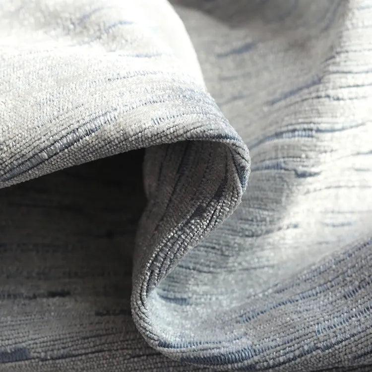 Solid colour thick cotton-style polyester curtain fabric in blue, grey, purple, yellow half shading