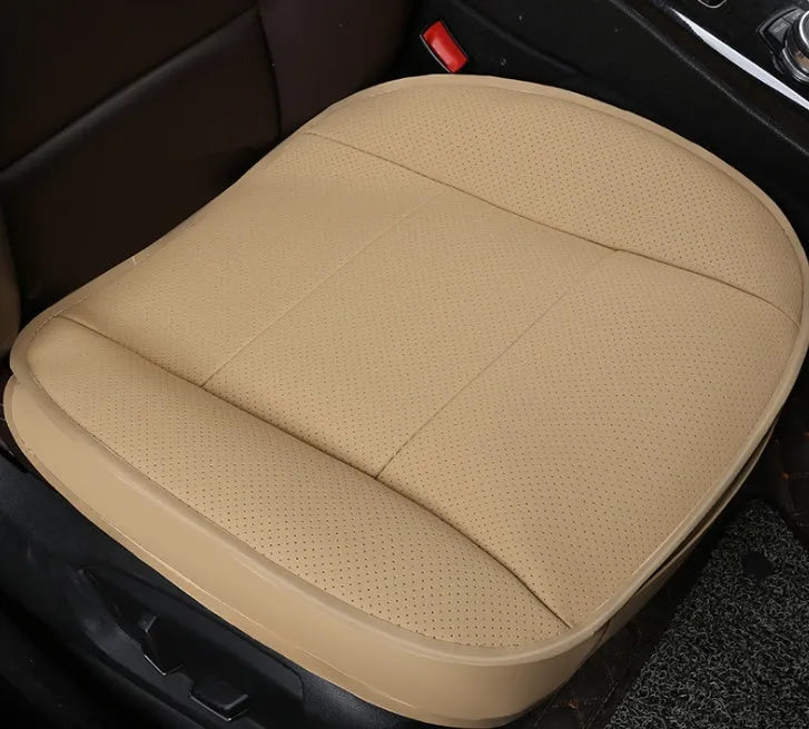 3D single seat car cushion in PU leather with bamboo charcoal – universal fit, five colours
