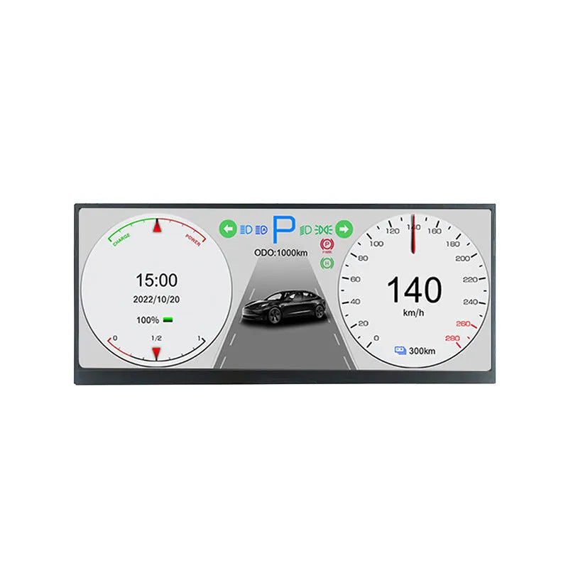 12.3-inch vehicle navigation display screen with HD resolution for car central control systems