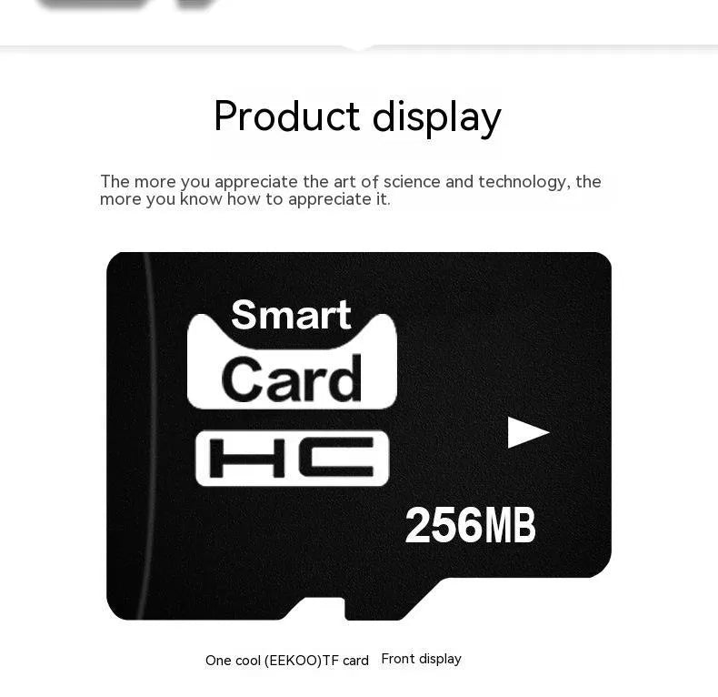 A single 256MB microSD TF memory card in its retail packaging.
