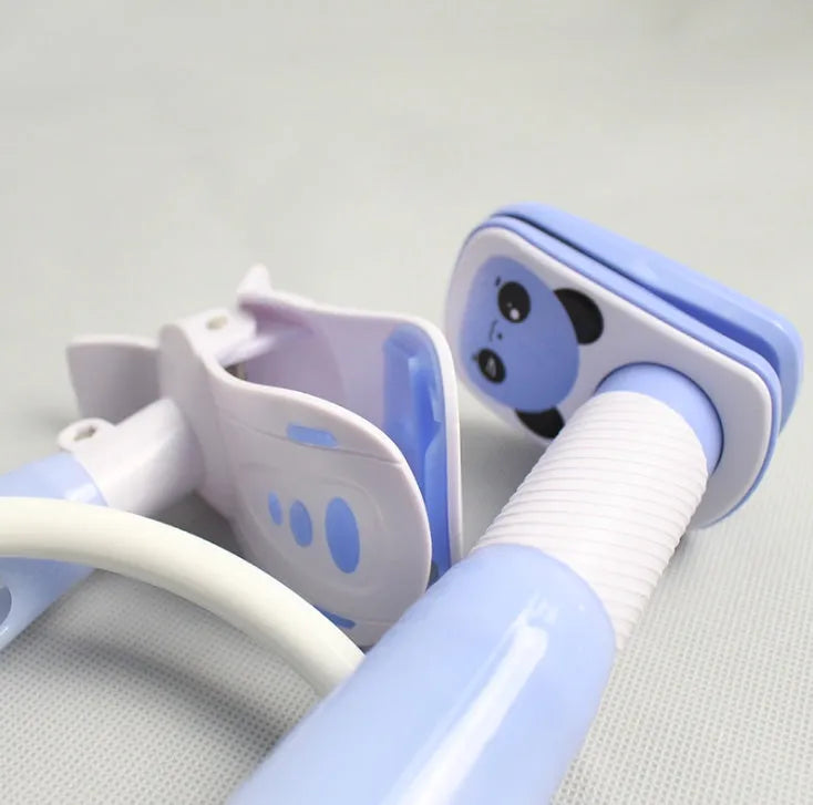 Extended 1.05 metre baby feeding bracket in blue adjustable breastfeeding support stand