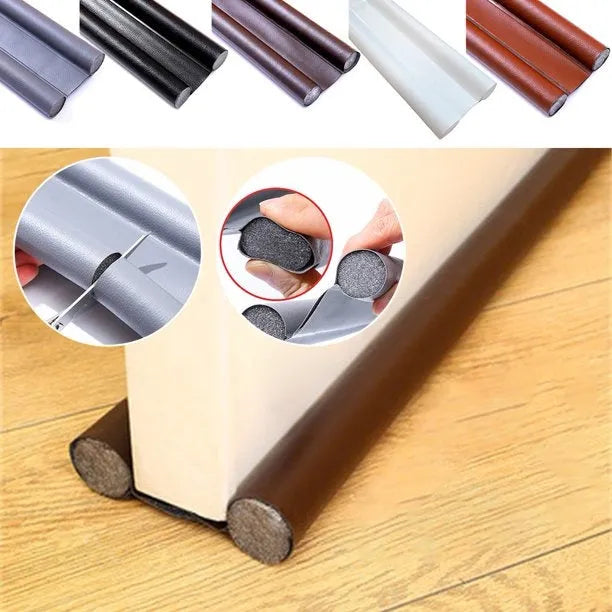 96cm flexible door bottom sealing strip in black for draft and noise protection