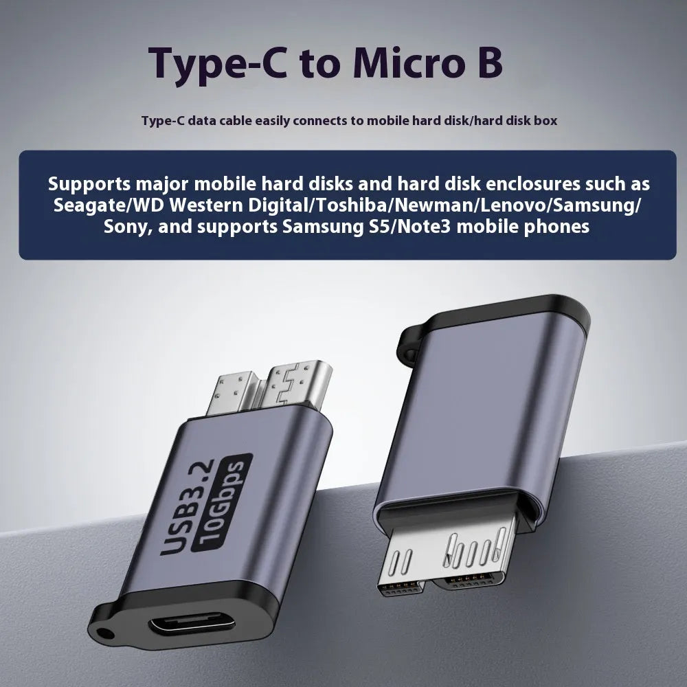 USB AM to Micro-B adapter connector for old hard drives and mobile devices