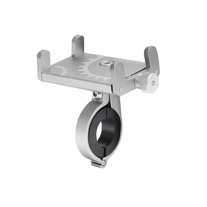 Aluminium alloy bicycle phone holder in black, red or titanium colour options