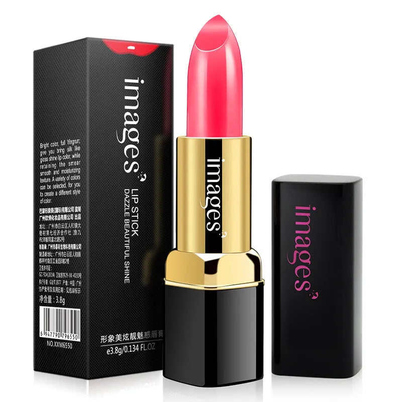 Moisturising lipstick lip gloss stick in choice of 10 colours including coral red and barbie pink