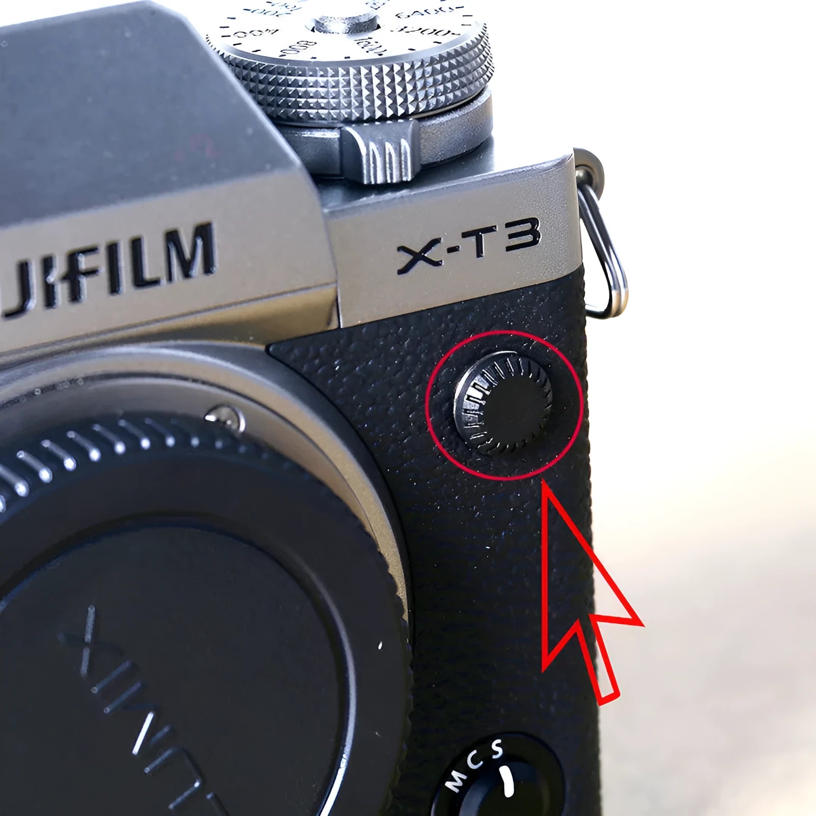 Black plastic camera shutter button with 1cm diameter for mechanical shutter replacement