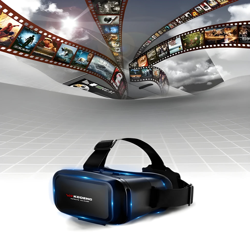 K2 Smart VR Glasses black resin head mounted virtual reality headset with card slot for smartphone