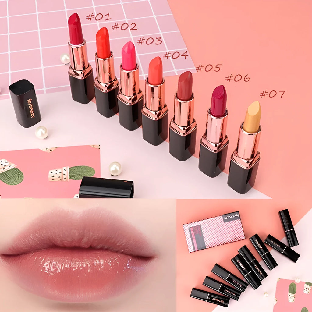 Fey Beauty Moisturising Lipstick in shades like Cameo Brown and Milk Tea Colour, 3.8g.