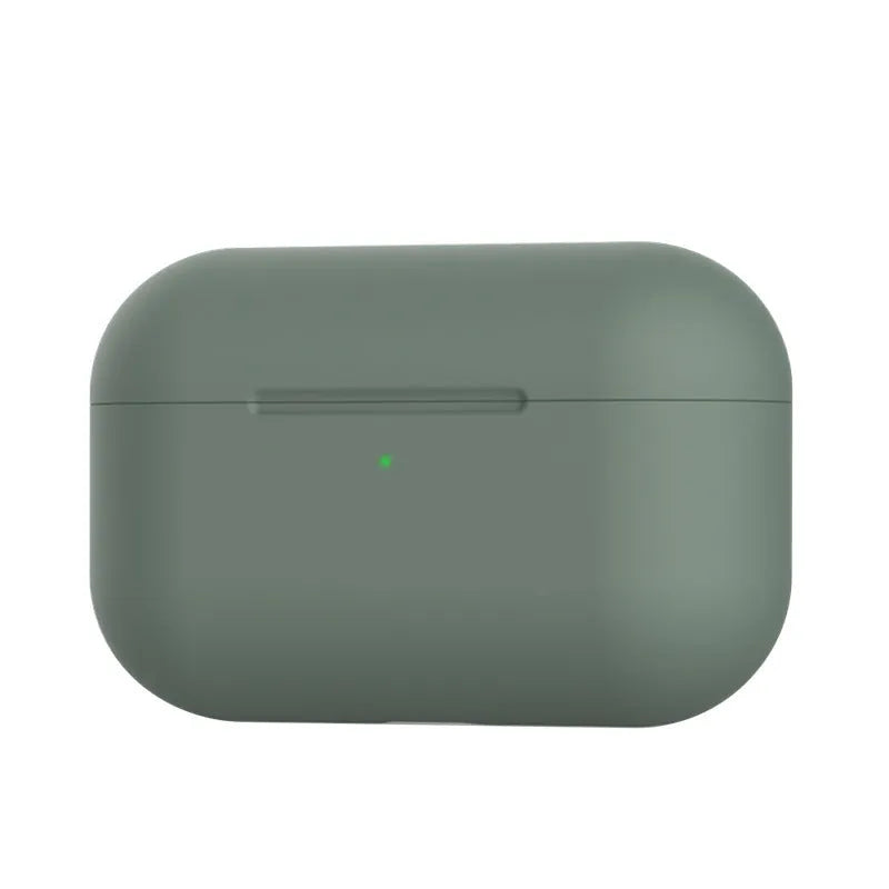 Soft silicone protective cover for AirPods Pro wireless earbud case in multiple colour options.