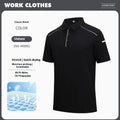 Men's solid colour polo shirt with short sleeves and slit side detail in chemical fibre blend fabric