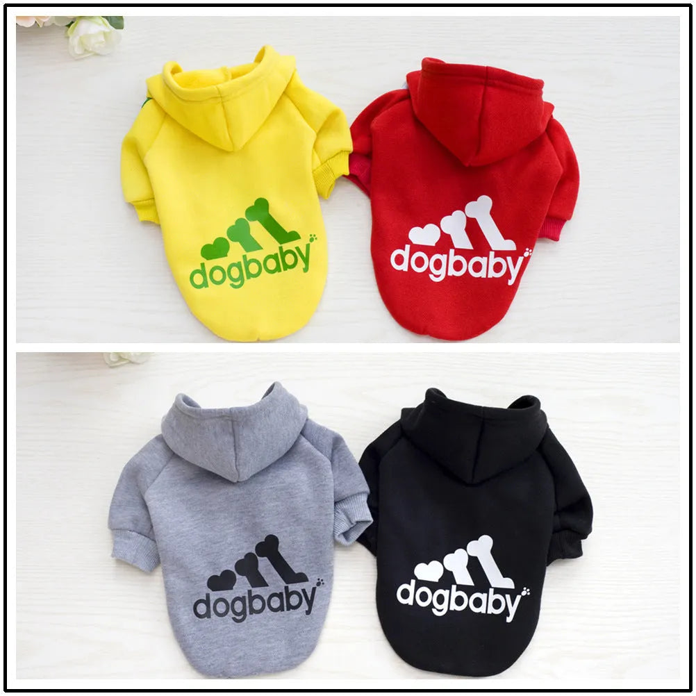Fashion pet hoodie for small dogs cats in black with hood for Yorkie Chihuahua