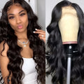 Medium split black big wave high temperature wire wig with long curly hair and long bangs for ladies