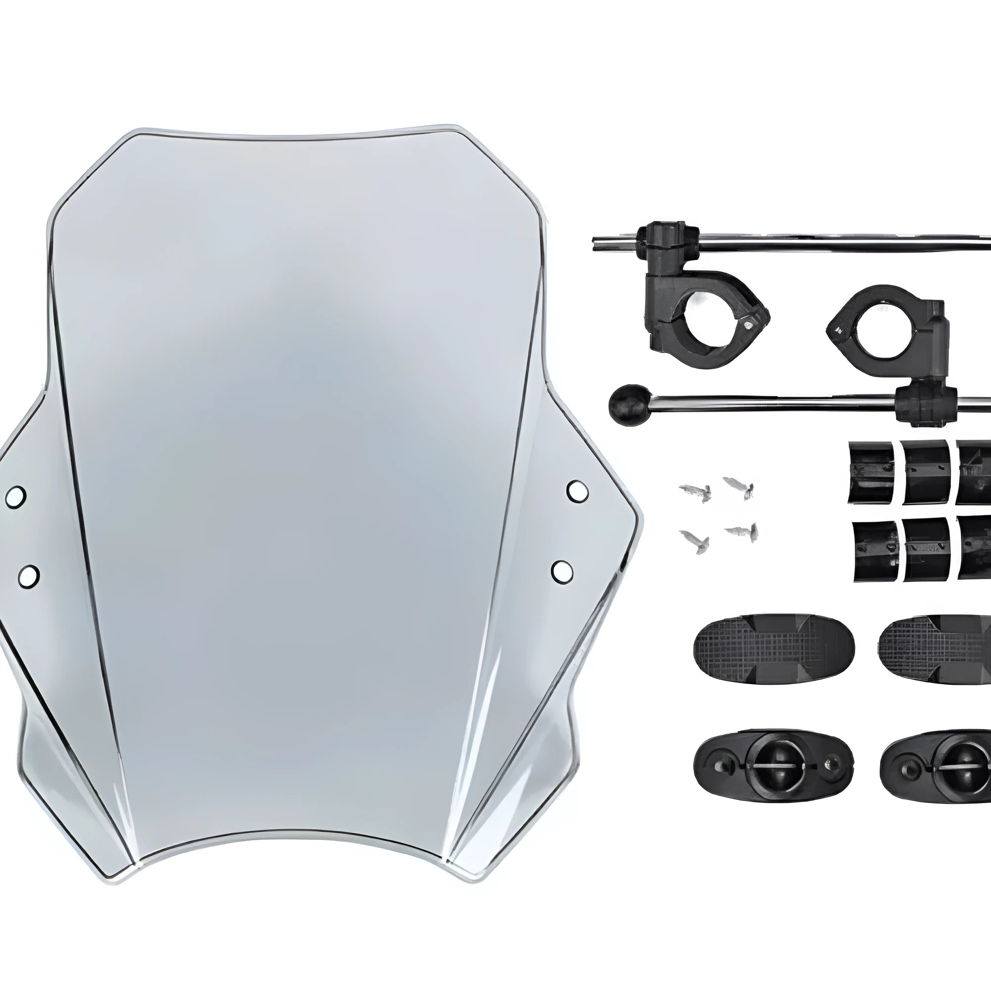 Gray transparent PC motorcycle windscreen for general vehicle models