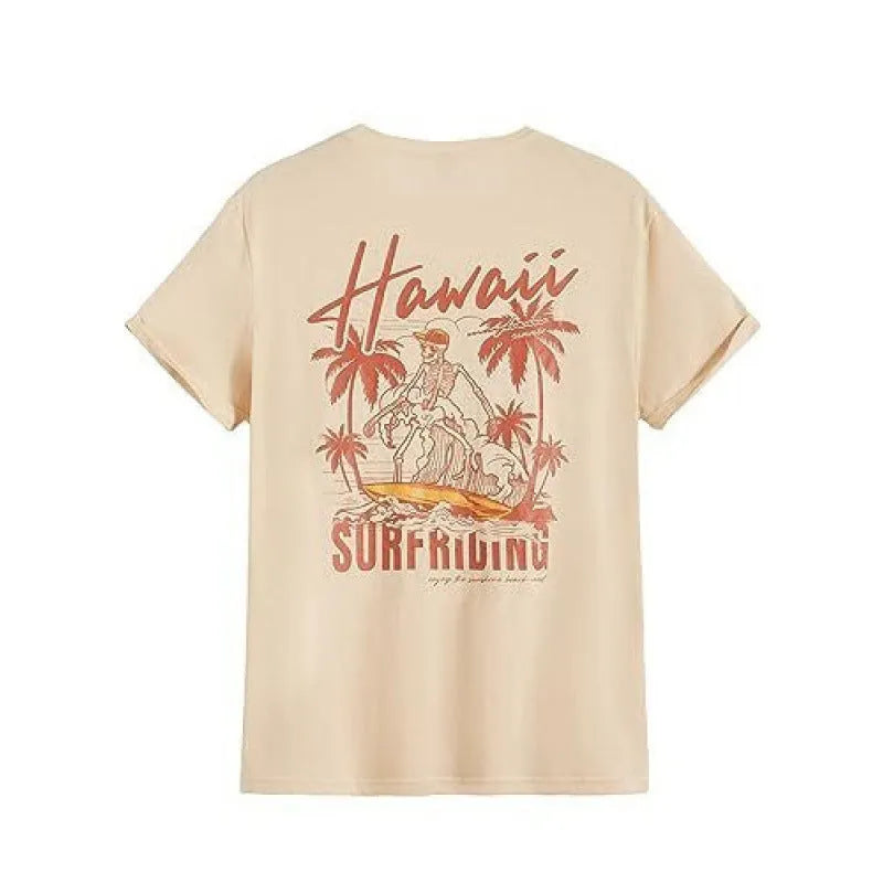 Printed men's short-sleeved sports T-shirt with digital pattern on polyester fabric