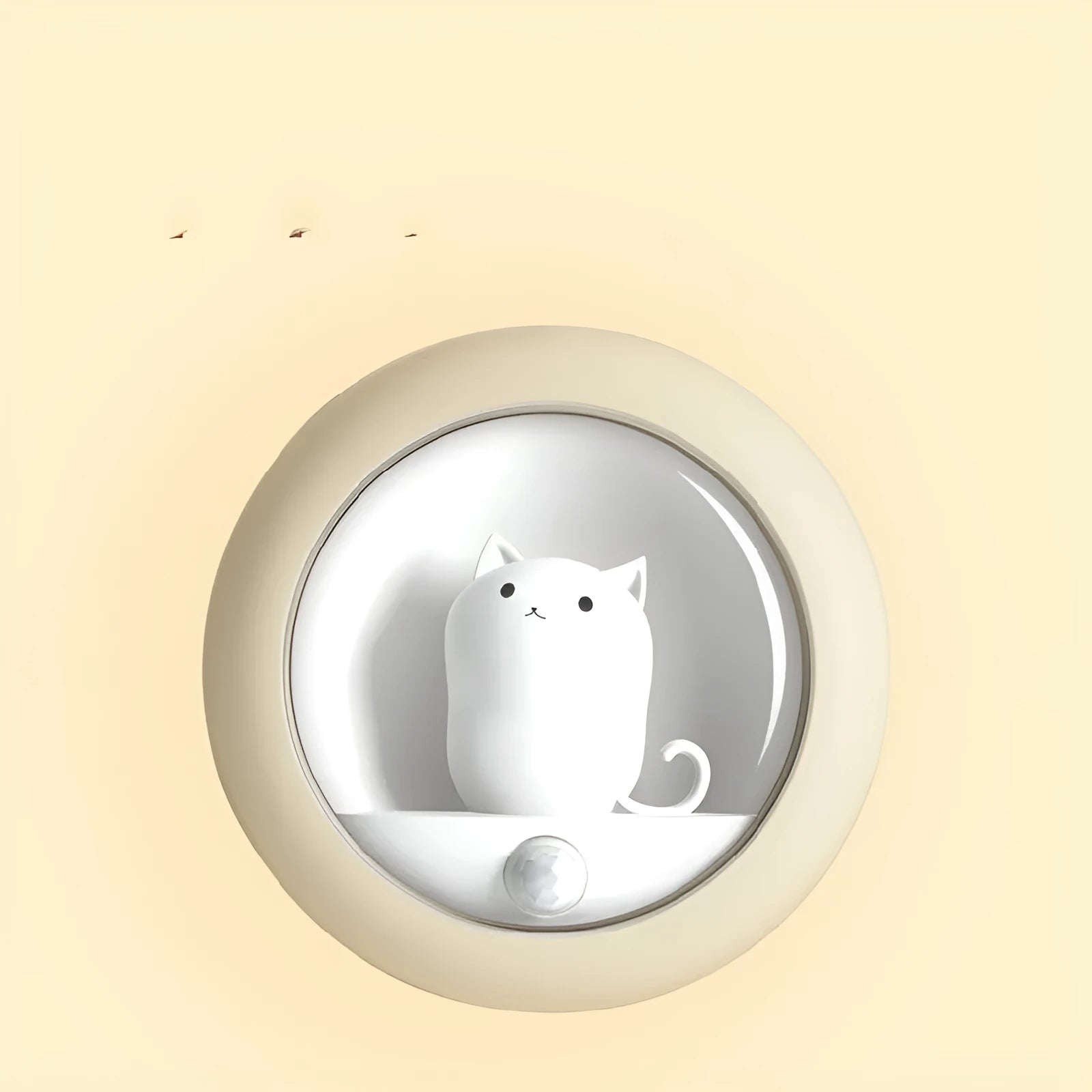 Baby bedside sleep lamp with projection feature showing orange, white and pink colour options