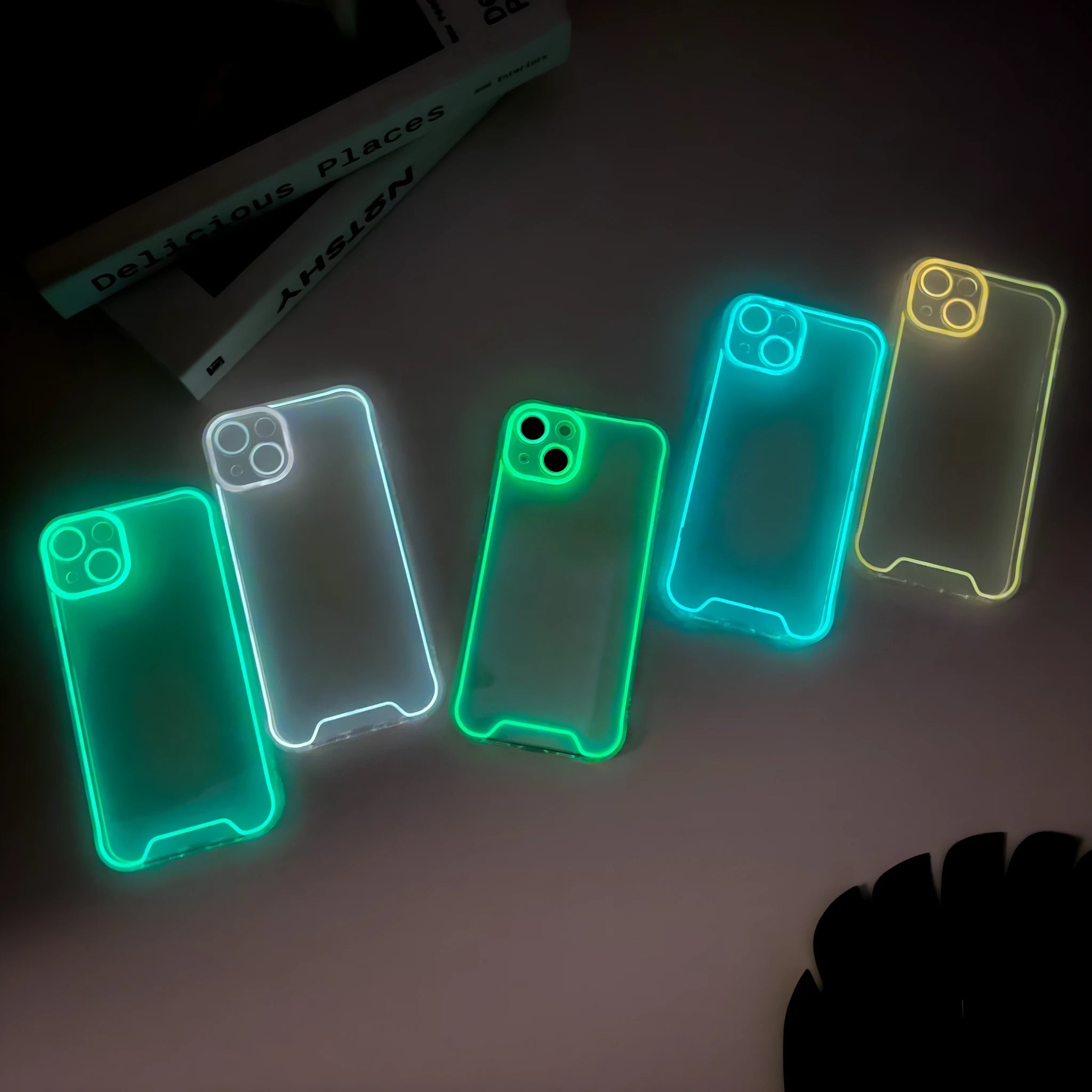 Glow in the dark Christmas phone case for iPhone in festive colours