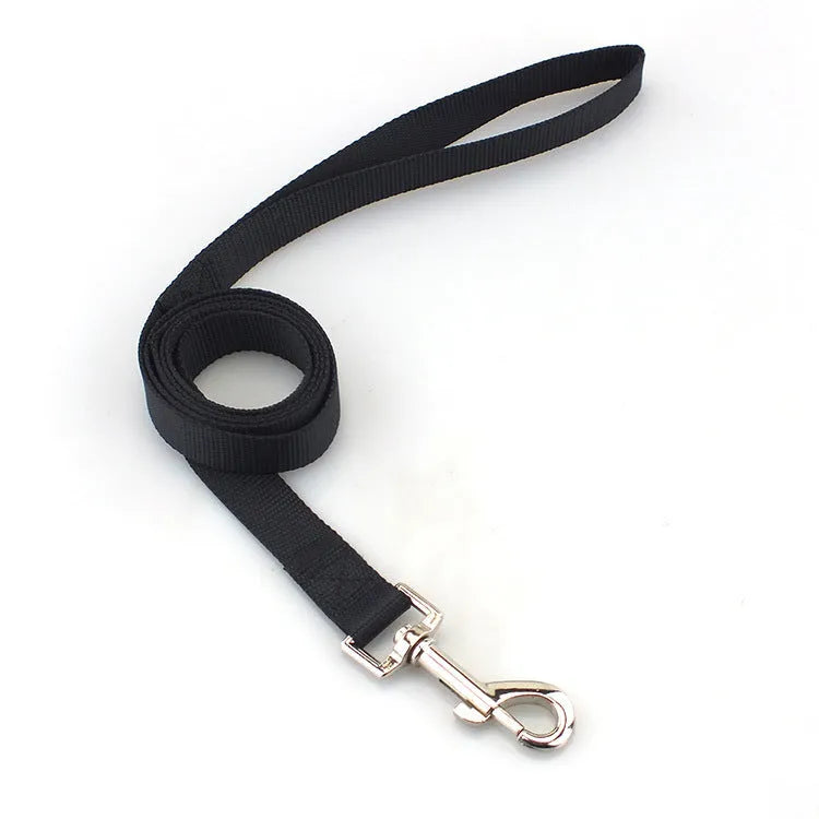 Solid colour polyester dog hand holding rope in various colours and sizes for pet walking