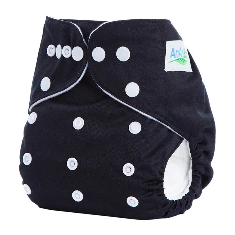 Solid colour leak-proof baby diaper pants with bamboo charcoal lining, 36.5x32.5 cm, suitable for 3-15 kg infants
